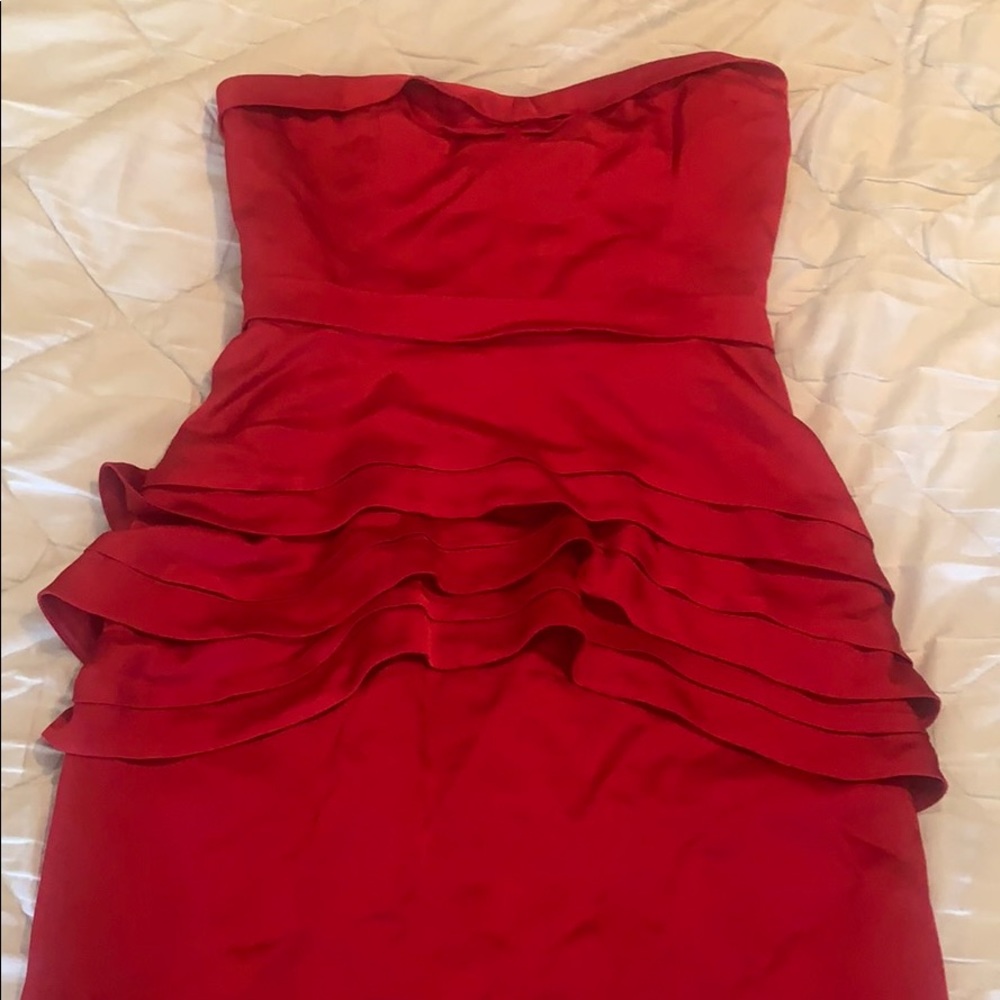 Fitted silk red dress BCBg maxazria